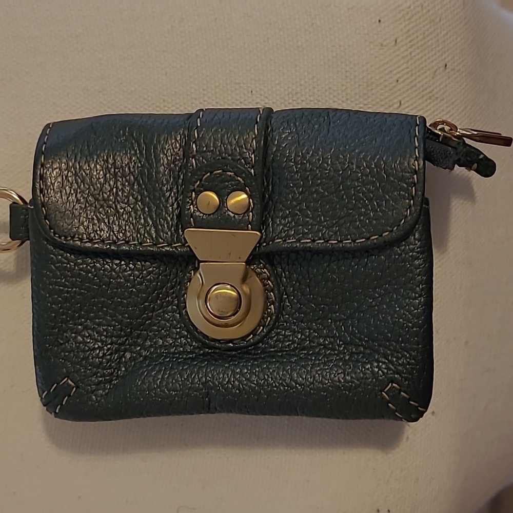 Vera Pelle Genuine Leather Small gray Wallet